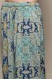 Blue Printed Asymmetric Kurta & Palazzo Suit Set image number 2