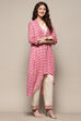 Pink Cotton Printed Kurta Set image number 5