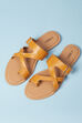 Yellow Pu Ring Toe Sandals image number 5