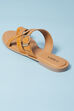 Yellow Pu Ring Toe Sandals image number 4