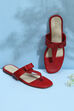 Red Pu Slip-Ons image number 0