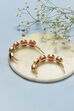 Red Brass Earrings image number 2