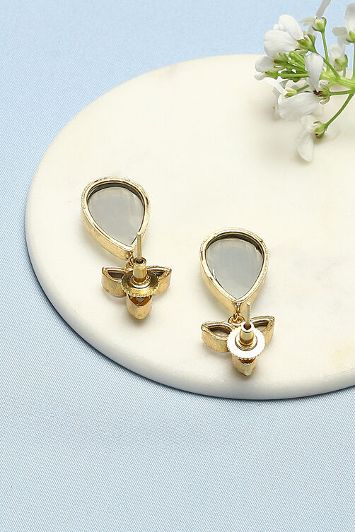 Grey Brass Earrings image number 2