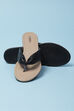 Black Pu V-Strap Sandals image number 3
