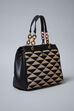 Black Pu Tote Bag image number 4