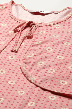 Pink Cotton Printed Sleepwear image number 1
