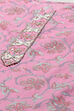 Pink Cotton Unstitched Suit set image number 2