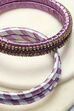 Lilac Plastic & Thread Bangles image number 1