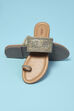 Beige Pu Ring Toe Sandals image number 3