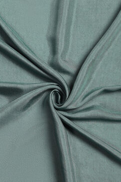 Olive Green Chanderi Hand Embroidered Unstitched Suit Set image number 4