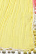 Yellow Lycra Anarkali Kurta Churidar Suit Set image number 2