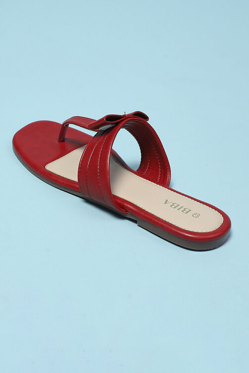 Red Pu Slip-Ons image number 5