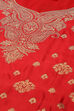 Red Cotton Blend Straight Yarndyed Kurta Palazzo Suit Set image number 1