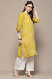 Lime Rayon Straight Kurta image number 4