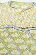 Blue Cotton Screen Print Unstitched Suit Set image number 2