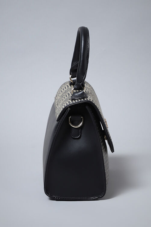 Black Pu Shoulder Bag image number 2