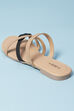 Beige Pu Ring Toe Sandals image number 4