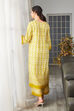 Lime Yellow Rayon Printed Straight Kurta Set image number 4