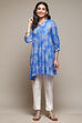 Blue LIVA Printed Kurti