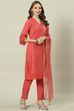 Soft Mint Relaxed Kurta Relaxed Pants Suit Set image number 0