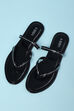 Black Pu Slip-Ons image number 2