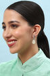 White Brass Earrings image number 1