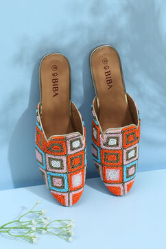 Multicolor Pu Mules image number 6