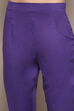Pink & Purple Voile Straight Printed Kurta Slim Pant Suit Set image number 2