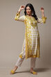 Off White LIVA Straight Printed Kurta image number 0