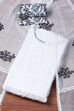 White Cotton Handloom Unstitched Suit Set image number 0