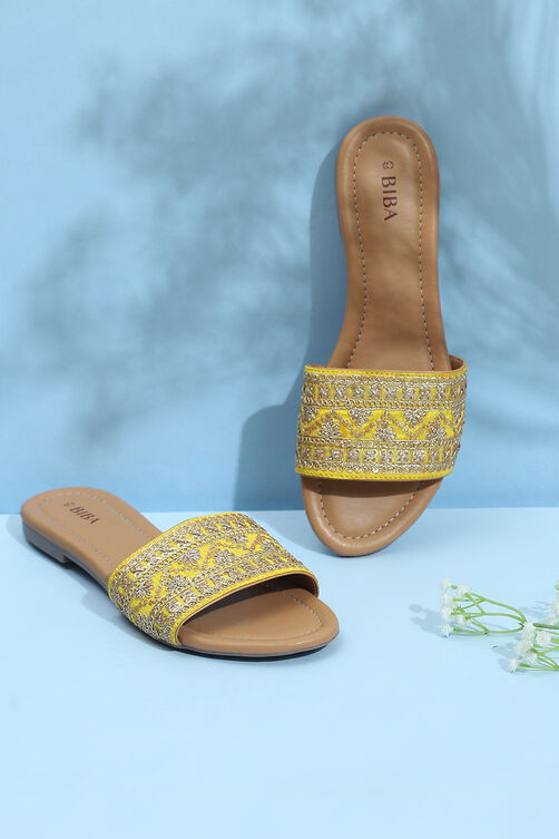 Yellow Pu Slip-Ons image number 0