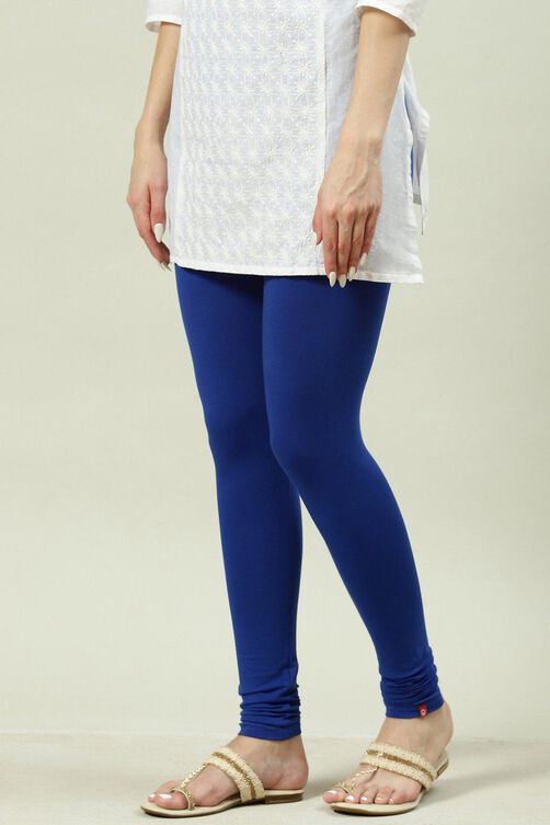 Buy Stylish Cotton Lycra Blend Solid Leggings For Women (Royal Blue, Navy  Blue) Online In India At Discounted Prices