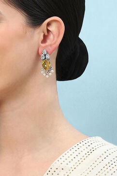 Yellow Brass Earrings image number 1