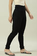 Black Acrylic Woollen Pants image number 0