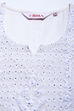 Off White Art Silk Cotton Chikankari Embroidered Kurta image number 1