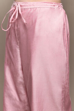 Light Pink Straight Kurta Palazzo Suit Set image number 2