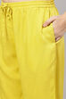 Yellow A-Line Striped Jacket image number 2