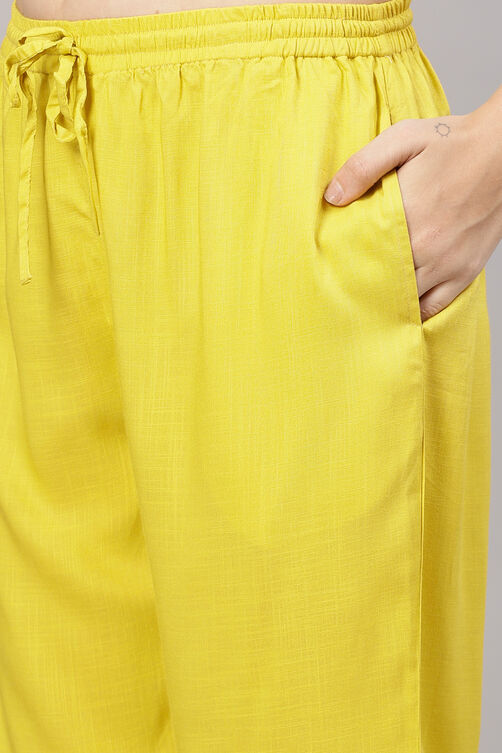 Yellow A-Line Striped Jacket image number 2