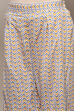 Blue Cotton Screen Print Unstitched Suit Set image number 3