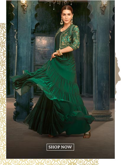 Green Anarkali Dress