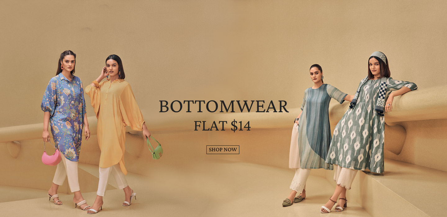 BIBA Women's Cotton Parallel Fashion Bottoms W16388_Terracotta_Small :  : Fashion