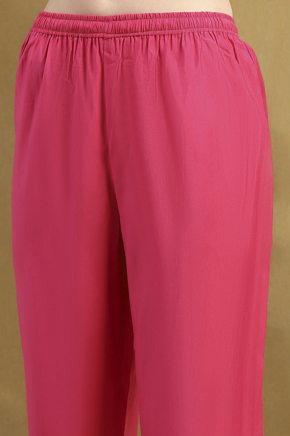 Pink Viscose Blend Straight Set image number 2