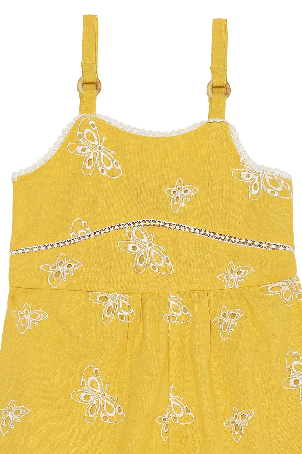 Yellow Cotton Jumpsuit image number 1