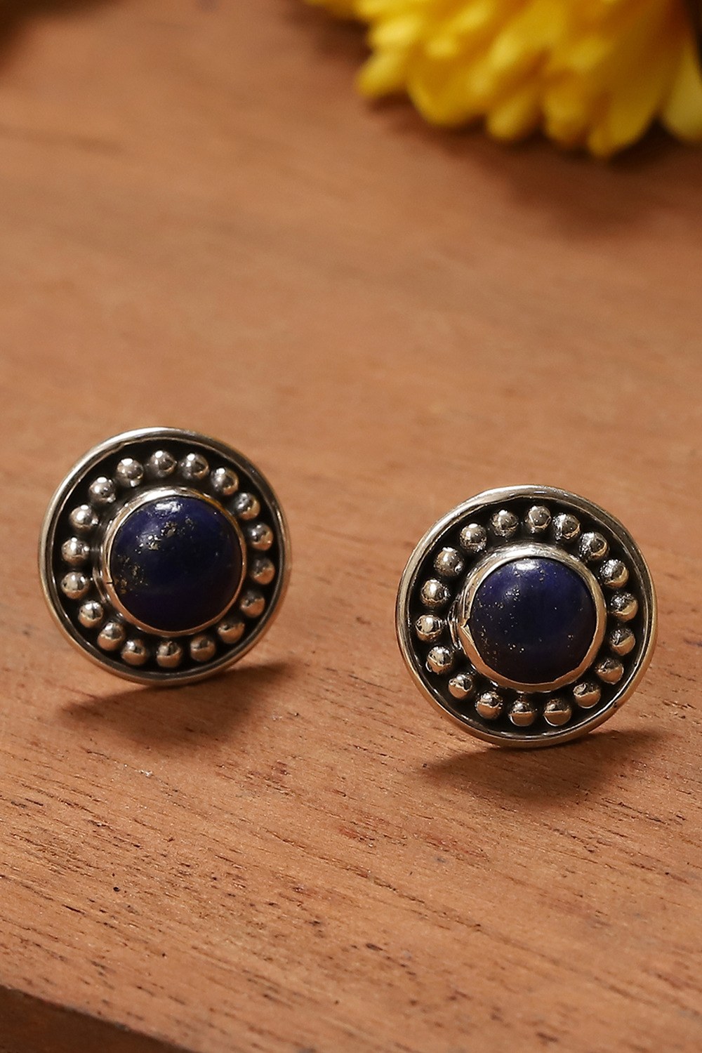 Blue 925 Sterling Silver Earrings image number 0