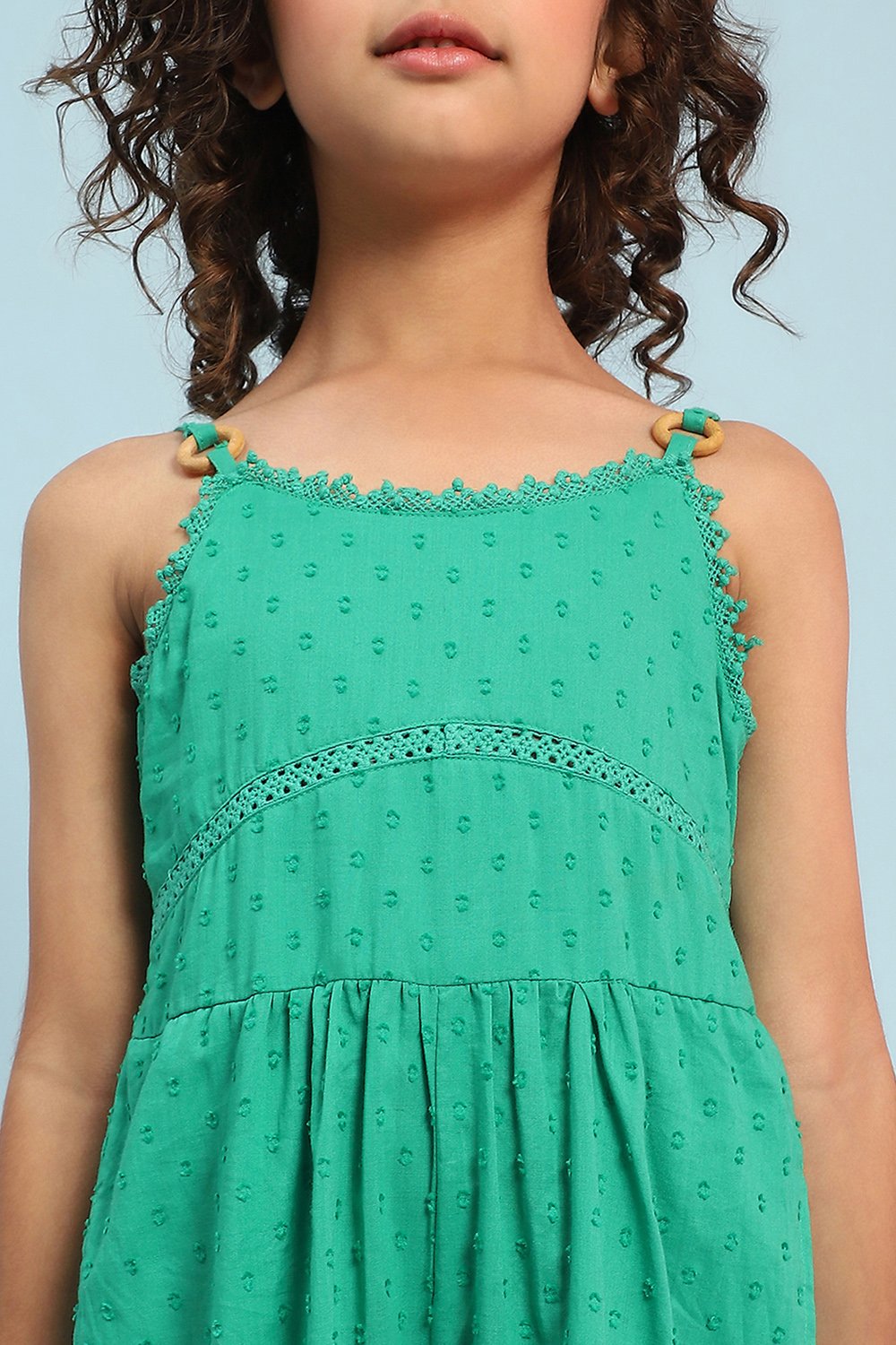 Green Cotton Jumpsuit image number 1