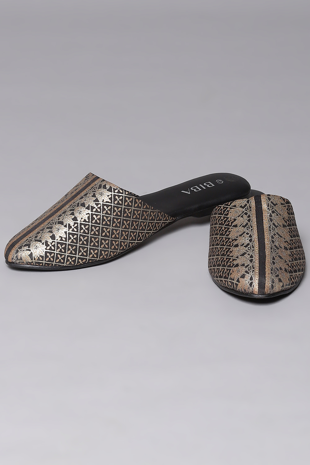 Buy Black Fabric Formal Mules (Mules) for INR799.50 | Biba India