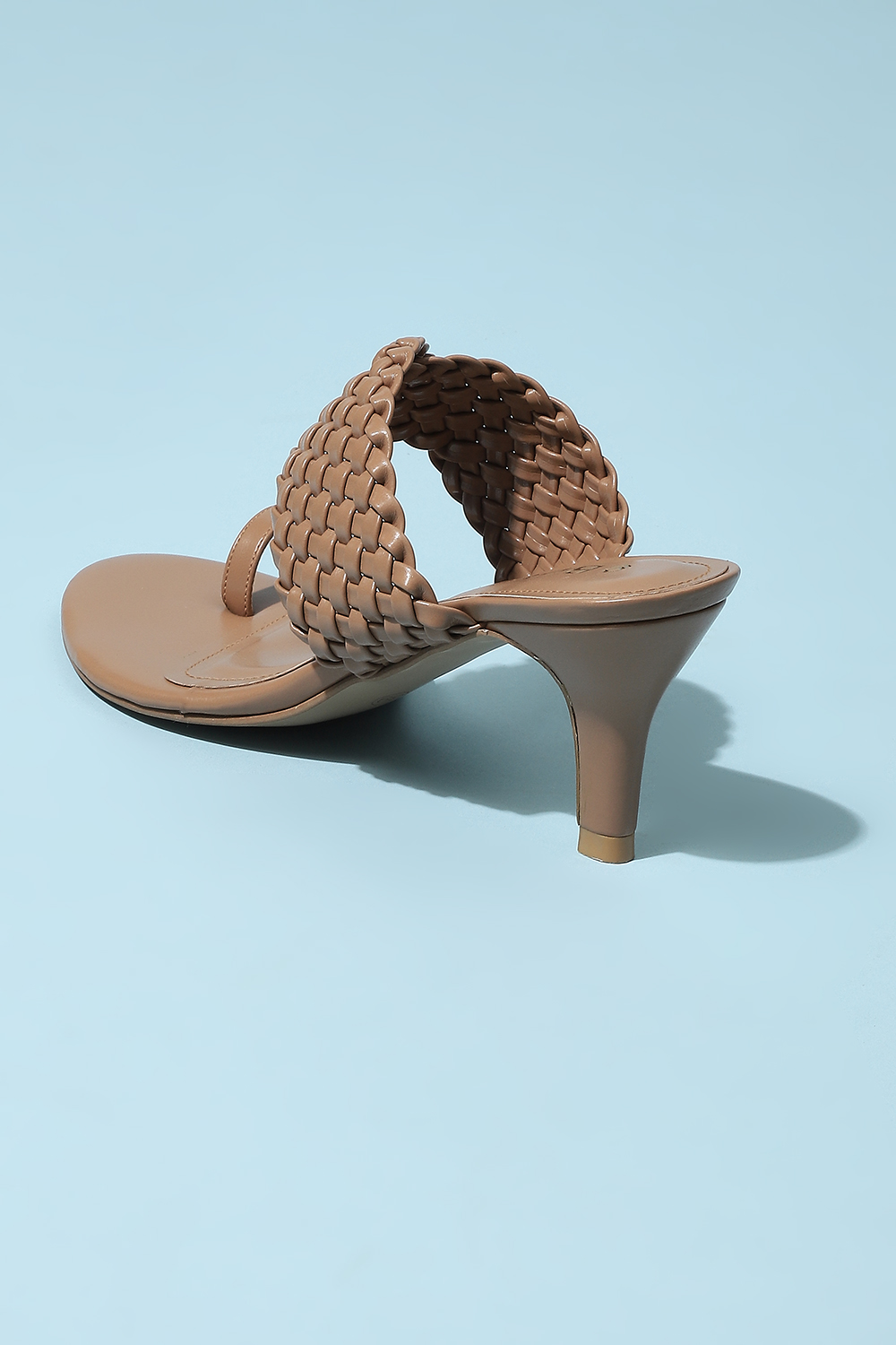 Beige Pu Ring Toe Sandals image number 4