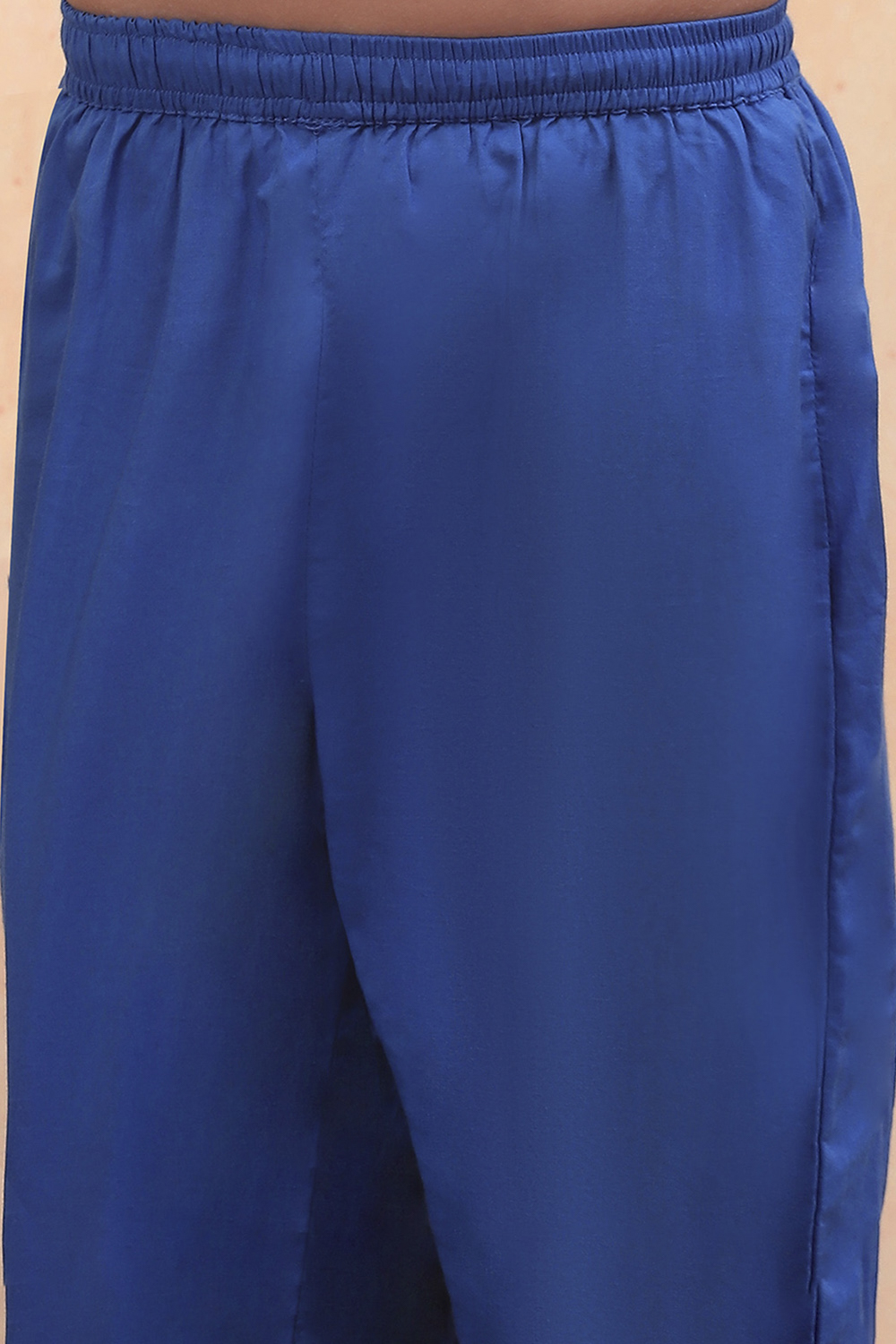 Blue Cotton Tiered Suit Set image number 2