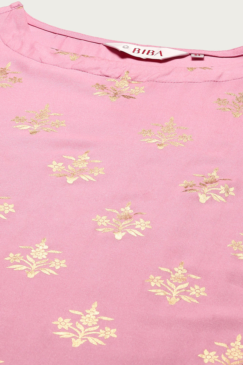 Light Pink Rayon Straight Kurta Palazzo 2 Piece Set image number 1