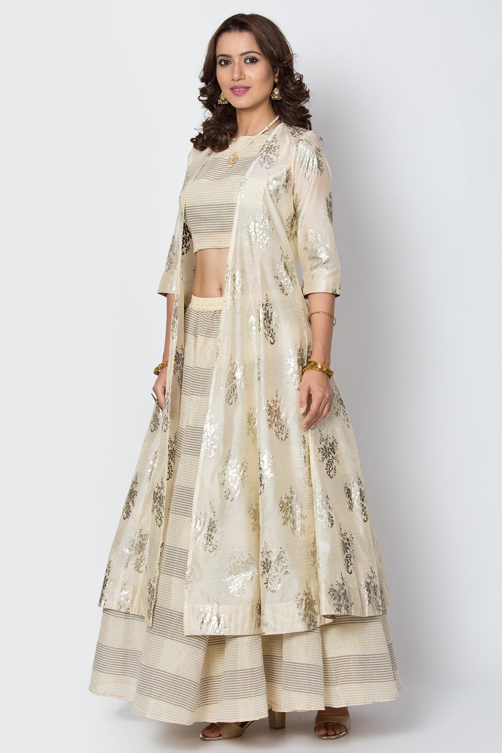 Light Beige Poly Cotton Three Piece Set image number 2